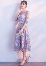 Banquet Evening Dress Floral Short Modern Cheongsam Dresses