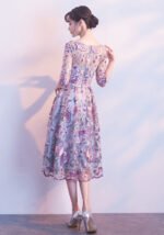 Banquet Evening Dress Floral Short Modern Cheongsam Dresses