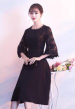 Black Banquet Lace Party Evening Dresses