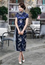 Chinese Style Retro Plus Size Plum Blossom Long Qipao