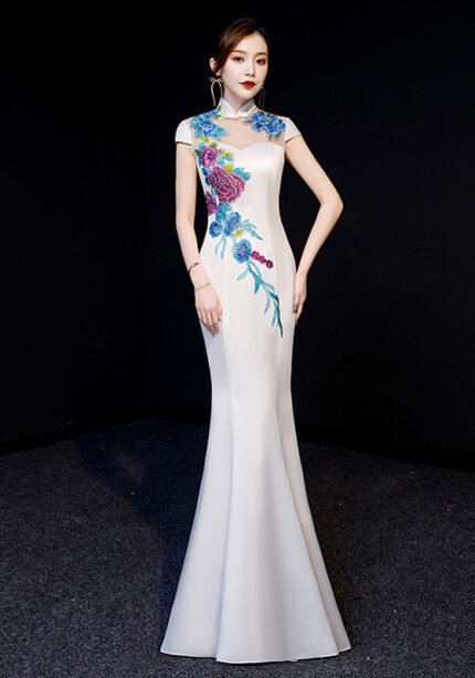 Fishtail Evening Gown Banquet Cheongsam Slim Fit