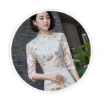 gold cheongsam dresses