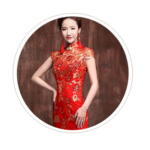 red cheongsam dresses