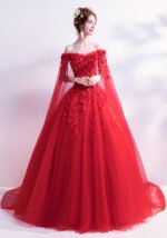 Red Long Elegant Banquet Wedding Qipao Dresses