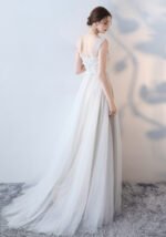 White Banquet Evening Gown Lace Wedding Qipao Dresses