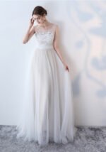 White Banquet Evening Gown Lace Wedding Qipao Dresses