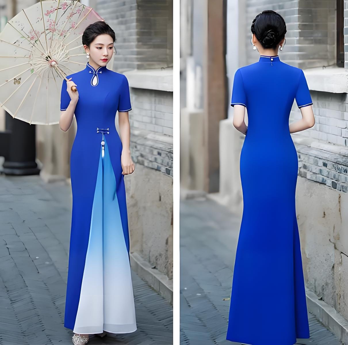 New Vintage Chinese Style Long Style Cheongsam