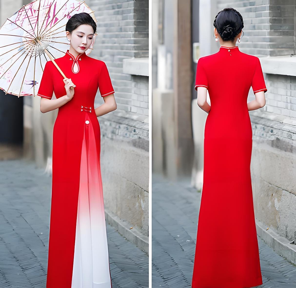 New Vintage Chinese Style Long Style Cheongsam