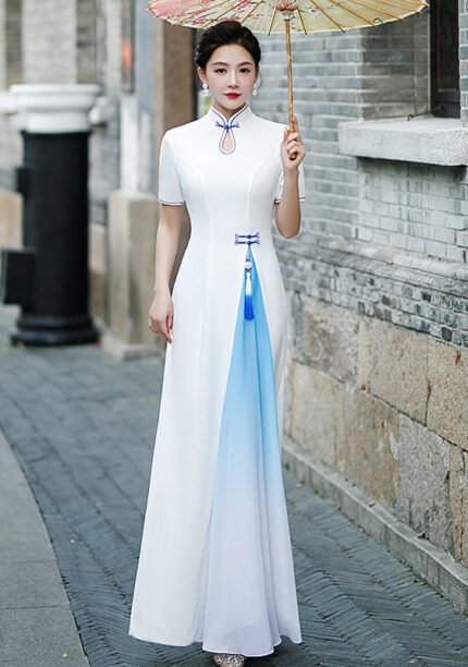 New Vintage Chinese Style Long Style Cheongsam