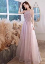 Pink Evening Dress New 2025 Banquet Birthday Dresses