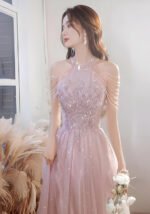 Pink Evening Dress New 2025 Banquet Birthday Dresses