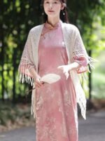 Shawl Retro Openwork Crochet Knit Cardigan