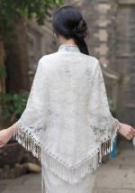 Shawl Thin Tassel Qipao Cape Triangle Scarf