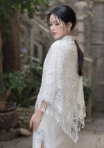 Shawl Thin Tassel Qipao Cape Triangle Scarf