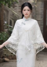 Shawl Thin Tassel Qipao Cape Triangle Scarf