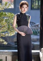 Sleeveless cheongsam old shanghai vintage temperament qipao