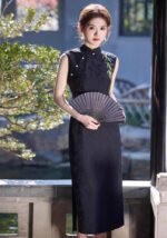 Sleeveless cheongsam old shanghai vintage temperament qipao