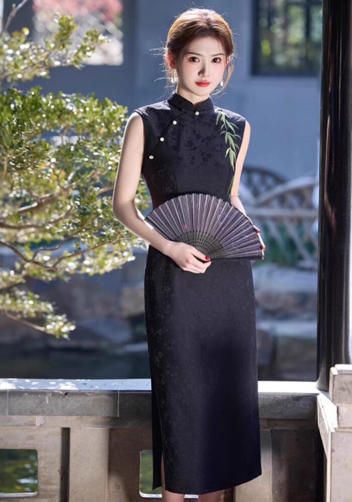 Sleeveless cheongsam old shanghai vintage temperament qipao