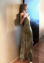 Beach Resort Green Ombre Spaghetti Strap Maxi Dress