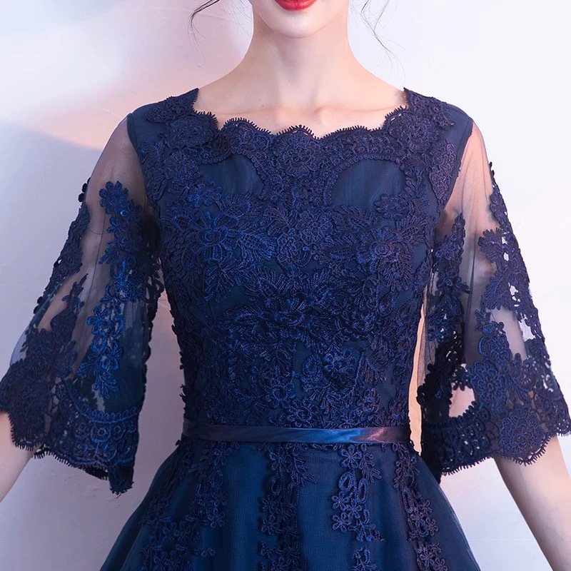 Elegant Lace Tulle Formal Gown Timeless Evening Dress