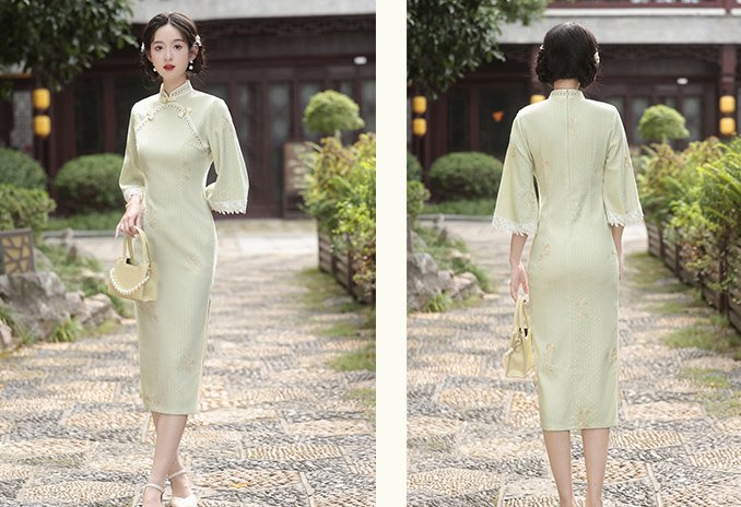 Fresh and Delicate Chinese Style New Design Qipao