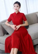 Lace Cheongsam Dress Qipao