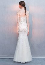 Luxury Ivory Embroidered Mermaid Wedding Dress