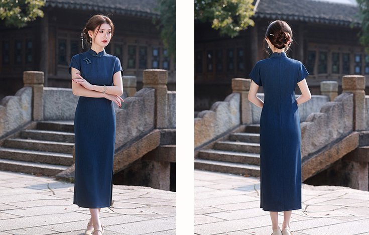 Modern Slim Silhouette Cheongsam Dress