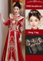 Plus Size Wedding Qun Kwa Dress Chinese Bridal Gown