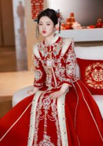Plus Size Wedding Qun Kwa Dress Chinese Bridal Gown