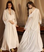 Sexy Nightgown Extended Bathrobe Sleepwear Home Wear