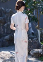 White Long Traditional Qipao Dresses