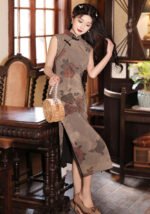 Elegant Cheongsam Dress Exquisite Floral Patterns