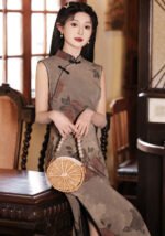 Elegant Cheongsam Dress Exquisite Floral Patterns