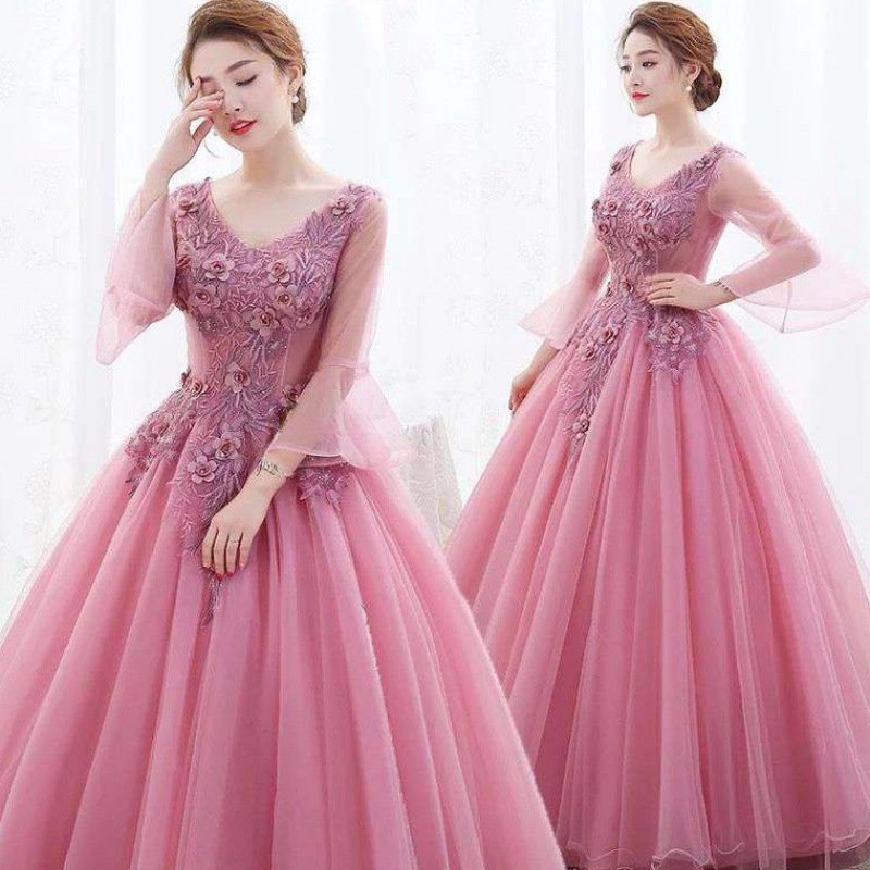 ball gown tulle evening dress