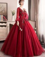 ball gown tulle evening dress