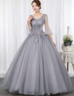 ball gown tulle evening dress