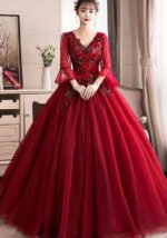ball gown tulle evening dress