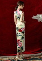 Cheongsam Dress with Peony Print