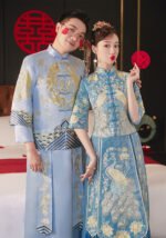 Dragon and Phoenix Embroidery Wedding Qun Kwa