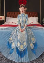 Dragon and Phoenix Embroidery Wedding Qun Kwa