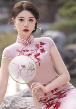 Elegant Pink Cheongsam