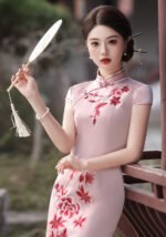 Elegant Pink Cheongsam