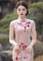Elegant Pink Cheongsam