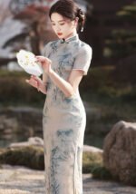 Ink Wash Cheongsam Timeless Chinese Art Elegance Dress