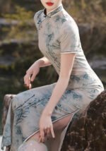 Ink Wash Cheongsam Timeless Chinese Art Elegance Dress