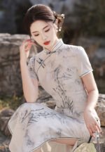 Ink Wash Cheongsam Timeless Chinese Art Elegance Dress
