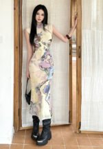 Modern Cheongsam Dresses Chinese Printed Qipao