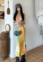 Modern Cheongsam Dresses Chinese Printed Qipao