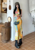 Modern Cheongsam Dresses Chinese Printed Qipao